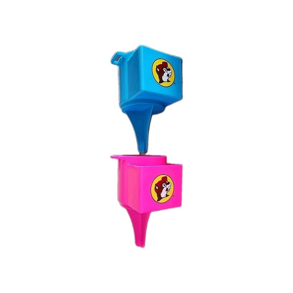 2-Buc-ees Sand Beach Spike Cup Holder Phone/Keys Pocket Pink Blue Bride & Groom! - Picture 1 of 7